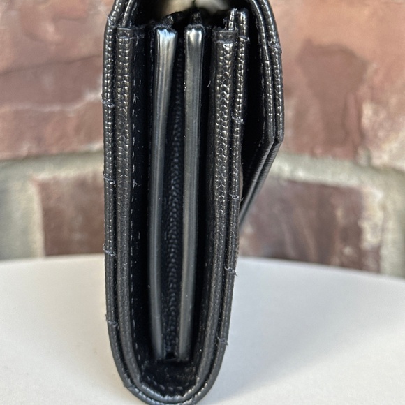 SOLD YSL Monogram Large Flap Wallet in Grained Leather - Picture 7 of 9